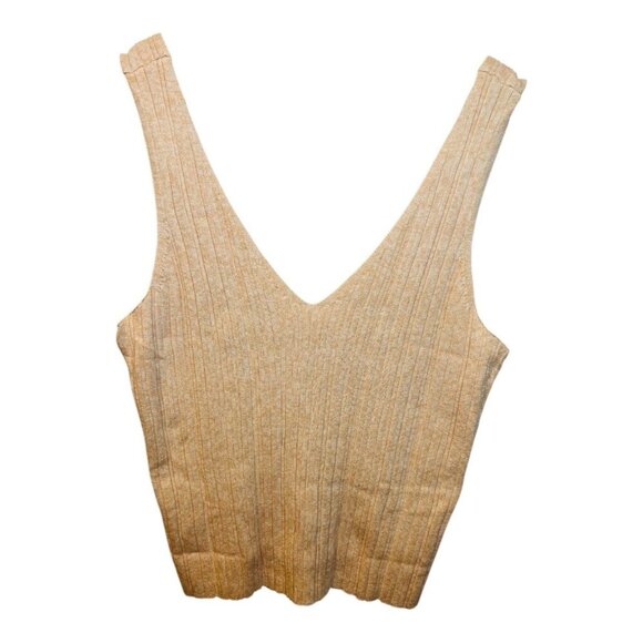 Eberjey Infinite V-Neck Ribbed Sweater Tank Peach Parfait X-Large Loungewear - Picture 4 of 10